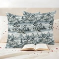 thumbnail image 3 of Vintage Garden Outdoor Waterproof Pillow Covers, Modern Art Retro Mountain Lake Tree Decorative Square Throw Pillowcase Sofa Cushion Sham for Patio/Couch/Chair, 18"x18" 2 Pack, 3 of 8