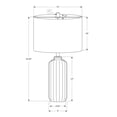 thumbnail image 3 of Lighting - 23"h - Table Lamp - Pink Ceramic - Ivory/Cream Shade - Contemporary, 3 of 3