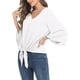 thumbnail image 3 of Txlixc Blusa de color sólido para mujeres Txlixc moda, 3 of 6