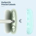 thumbnail image 3 of Fintie Case for AirPods Max Headphones, Soft TPU Clear Anti-Scratch Protective Cover, Transparent Accessories Skin Protector (Clear Green), 3 of 13