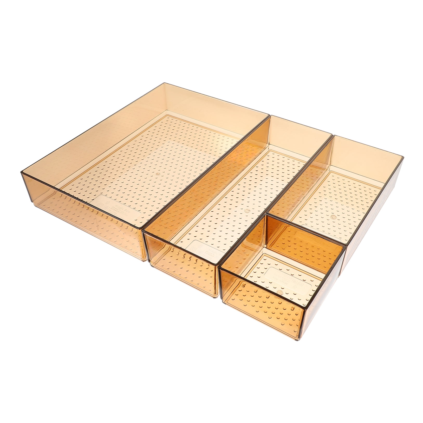 Masteelf Storage Drawer Organizer with Dividers for Cutlery, Office Supplies, Kitchen Utensils and Desk Accessories