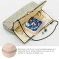 thumbnail image 3 of ZFLMY Wolf Dreamcatcher Moon Jewelry Box for Women - Compact Travel Jewelry Case with Necklace Hooks, Ring Slots, Earring Compartments - Friendship Day Gifts Pink, 3 of 5