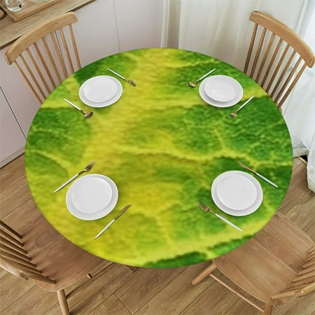 

Autua Leaves Theme Round Tablecloth 100% Polyester Fiber Stain-Resistant Washable for Indoor Outdoor Restaurants Weddings Parties Picnic Camping Kitchen Dining Table Cover 38 -42