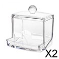 thumbnail image 1 of Caja de almacenamiento de hisopos de algodón, paquete de 2 a 4, portátil, transparente, vacía, práctica 2 piezas, 1 of 8