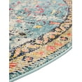 thumbnail image 4 of Unique Loom Monterey Collection Area Rug - Adobe (8' Round Blue/Beige), 4 of 7