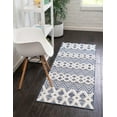 thumbnail image 4 of Rugs.com Sabrina Soto Casa Collection Rug – 8 Ft Runner Navy Blue High Rug Perfect For Hallways, Entryways, 4 of 5