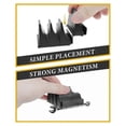thumbnail image 2 of 40pc Magnetic Wrench Organizer Sturdy Tool Storage Shelf Black, 2 of 5