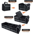 thumbnail image 2 of Xrg Car Trunk Organizer with ulated Cooler Bag, Foldable & Waterproof Storage Organizer with Lid for SUV, Truck, Sedan - 4 Large Adjustable Compartments, Heavy Duty & Collapsible Design, 2 of 6