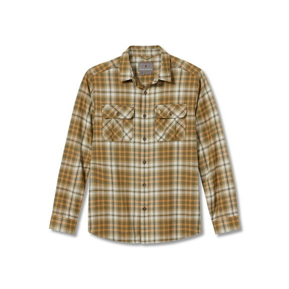 Royal Robbins Lost Coast Flannel Plaid Long Sleeve Shirt - Men's, Small, Dark Olive Rockport Pld
