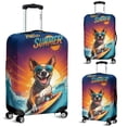 thumbnail image 2 of Retro Surfing Rat Terrier in Cool Sunglasses Hello Summer Waves Travel Luggage Cover Ratty Dog Lover Suitcase Dust Protective Decor - 10001, 2 of 5