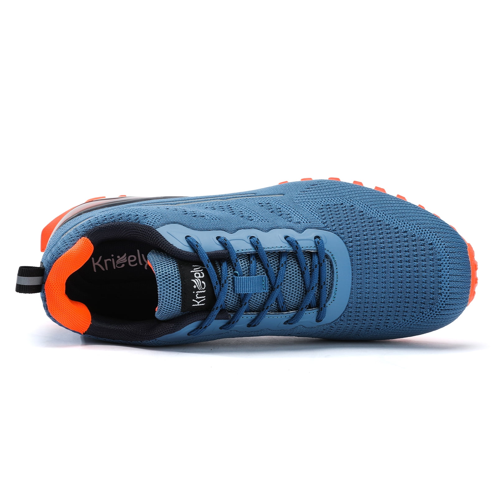Kricely Men's Trail Running Shoes Fashion Walking Hiking Sneakers for Men Tennis Cross Training Shoe Outdoor Snearker Mens Casual Workout Footwear Blue Size 12