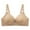 Beige, variant on Loopsun Plus Size Bras for Women, Womens Large Size Wireless Push Up Breathable Thin Back Breasted Underwear Bra Pink 36/80BC