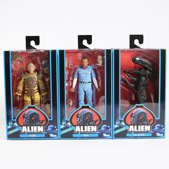 NECA Alien 40th Anniversary Wave 4 7" Action Figures Set Ripley Giger Lambert heqiyong LED