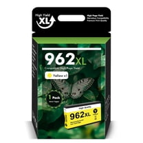 962XL 962 Ink Cartridges Compatible for HP 962 962XL Combo Pack for OfficeJet Pro 9015 9020 9018 9025 9010 9018 9019 Printer ( 1 x Yellow )