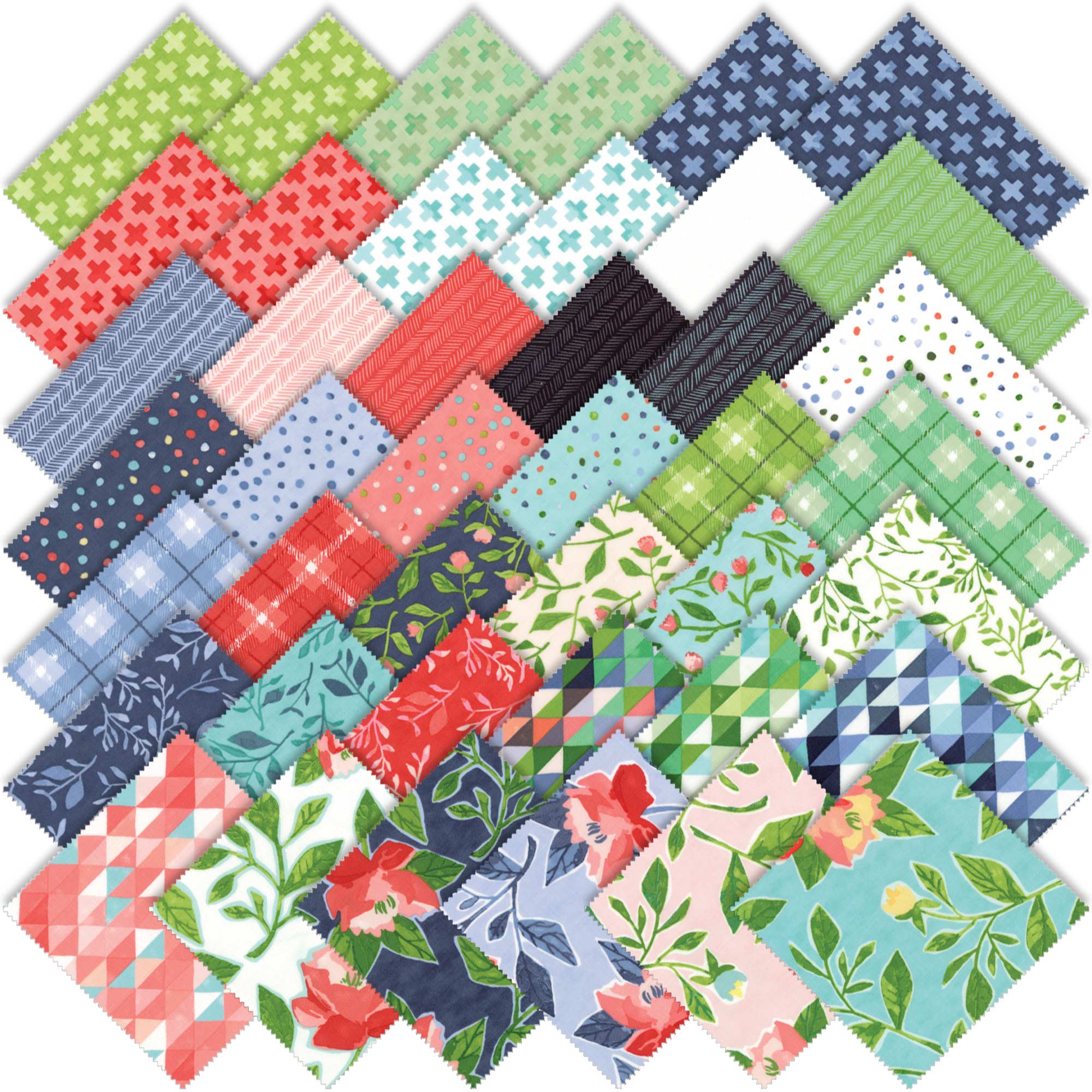 15 oz Cotton Fabric Squares Bundle