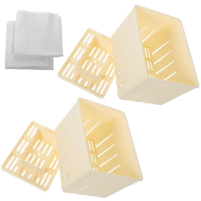 2 conjuntos Tofu Presione la caja de filtro de herramienta de tofu Tofu Press Moldes Tofu Presser Suministros de inicio