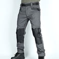thumbnail image 1 of Pantalones largos para hombre, pantalones de senderismo con bolsillos, resistentes al agua y antidesgarros, pantalones militares de carga para pesca., 1 of 4
