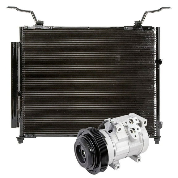 AC Compressor w/ A/C Clutch, Condenser & Drier For Honda Pilot 2005 2006 2007 2008 - BuyAutoParts