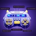 thumbnail image 3 of Consola de juegos de baile interactiva | Juguete de juego de ritmo de movimiento | Entrenamiento Cerebral Electrónico Educativo | Coordinación Musical | Fitness familiar | Plástico morado |, 3 of 6