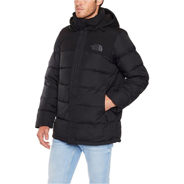 The North Face Nuptse Ridge Down - Chaqueta acolchada para hombre, color negro, talla mediana The North Face Chaqueta acolchada