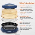 thumbnail image 7 of NuWave Pro Plus 2 Air Fryer, Infra-Red Oven Cook Healthy, 360 Surround Cooking, Adjustable Temps, 100 Presets & 50 Memory Air Fryer, Durable Power Dome, Deep Blue, 7 of 7