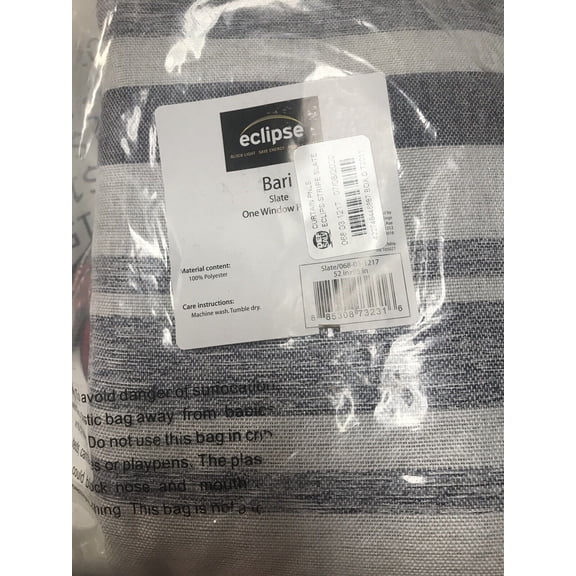 Eclipse Bari Curtain One Window Panel Blue. New