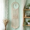 thumbnail image 6 of 3 Styles Macrame Moon Dreamcatcher Wall Hanging, Hand Woven Cotton Tassel Tapestry, Boho Home Wall Art Decor for Bedroom Living Room Dorm Nursery Apartment, 6 of 6