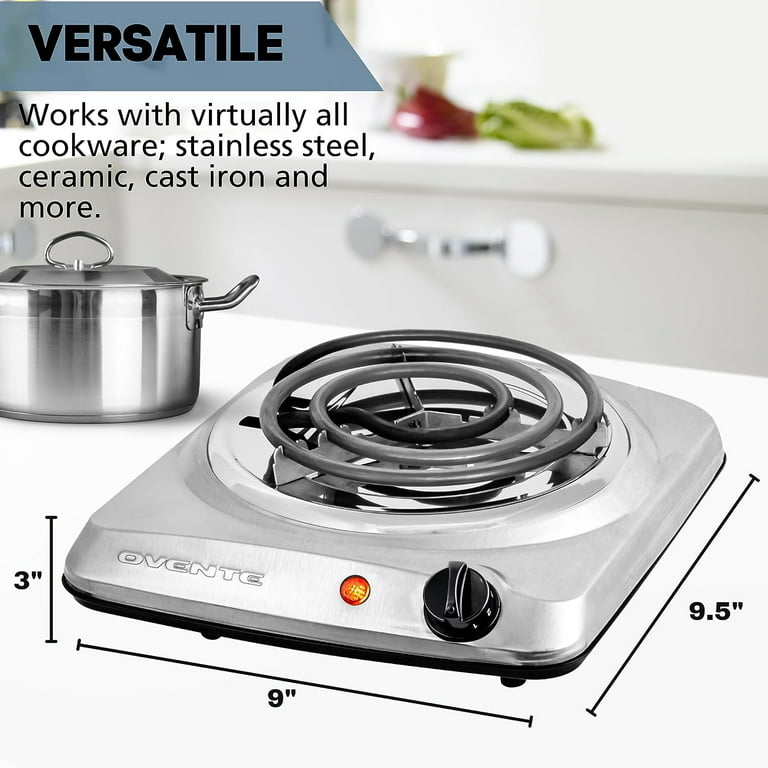 Stainless Steel Double Stove Burner Electric Stove Coil Iron Single Hot  Plates Portable Electric Stove Without Gas