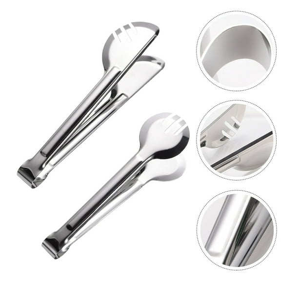 NIYANGLE 2Pcs Silver Food Clamp for Kitchen Use Easy to Operate and 9.3in