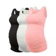thumbnail image 2 of QJUHUNG 3-Pack Maternity Tank Tops - Soft & Stretchy Ruched Side Shirts for Pregnancy - Flattering Sleeveless Basics - Essential Stylish Wardrobe Builder for Expecting Moms, 2 of 7