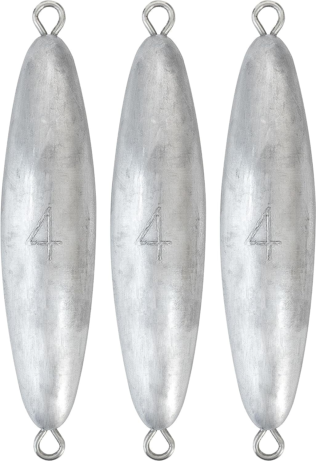 BLUEWING 20oz Torpedo Sinker 2pcs Fishing Weight Sinkers Saltwater Bullet Lead  Fishing Sinkers Double Ringed Fishing Weights for Bottom Fishing 