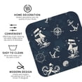 thumbnail image 4 of Disketp Vintage Marine Funny Coasters,4 Pcs Leather Coasters With Holder, Perfect Housewarming Hostess Gifts,Protect Furniture From Water Marks Scratch, 4 of 9