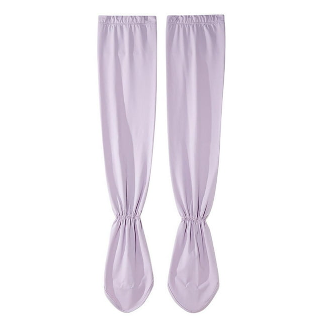 Mangas de brazo ajustables antislip, cómodo protector de decoración suave para el verano de césped Púrpura