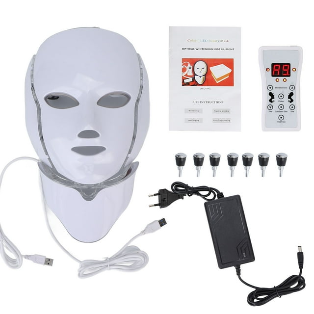 LED Face , Photo Therapy Technology Shrink Pores LED Facial Improve Oily Skin For Girls For Travel For Women For Improve Oily Skin