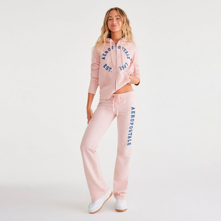Pink Aeropostale Set Juniors' Aeropostale Fit Flare Sweatpants