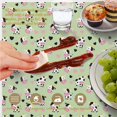 thumbnail image 6 of Cow and Heart Green Pattern Round Tablecloth 70"x70", Wrinkle Resistant Wipeable Table Cover for Kitchen Dining Room Picnic Patio and Party, 6 of 6