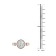 thumbnail image 4 of 3/4Ct TDW Oval Diamond 14k Rose Gold Halo Engagement Ring (I-J, I2), 4 of 4