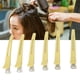 thumbnail image 5 of Clip De Pelo De Pico De Pato, Mango De Pellizco Sin Rastro 12 Piezas Amarillo Evita Deslizamiento Pasador De Peluquería De Resorte Elástico Para Maquillaje Para Hombres, 5 of 8