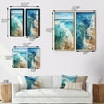 thumbnail image 4 of Designart "Beach Photo Oceanic flow XII" Coastal Beach Framed Wall Art Set Of 2 - Teal Beach Framed Wall Art Set Of 2, 4 of 7