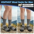 thumbnail image 4 of KOITHOT 6 Pairs Men Wool Socks Thermal Winter Warm Outdoor Work Boot Hiking Socks for Men & Women, 4 of 6
