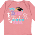 thumbnail image 4 of Inktastic My Daddy Did It and He Did It for Me with Graduation Cap Girls Long Sleeve Baby Bodysuit, 4 of 5