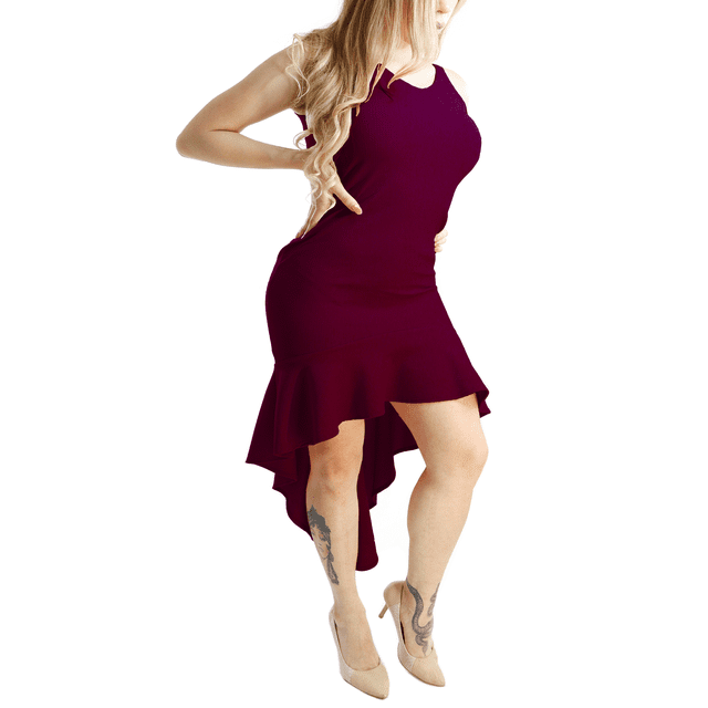 Vestido Corte Mullet Elegante Formal De Tirantes Cola Pato THE DIFFERENT SOCIETY Vestido Corte Mullet Elegante