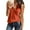 Orange, variant on Hauaitttt Womens Fashion V Neck Shirts Sleeveless Solid Knit Loose Fitting Tee Tops Womens Tees Summer Tee Shirts Women Plain Long Sleeve Shirt Women Loose Fit Athletic Tops for Women Polyester Tees