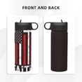 thumbnail image 3 of Pofeuu USA Flag Cross Print 18oz Sports Insulated Kettle, Sports Bottle Water Bottles For Men Women For Gym Hiking Camping Running Mountain Bike Outdoor Sports, 3 of 8