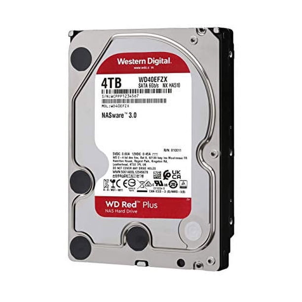 Western Digital 4TB WD Red Plus NAS Internal Hard Drive - 5400 RPM