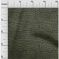 thumbnail image 1 of oneOone Cotton Poplin Olive Green Fabric Crocodile Animal Skin Diy Clothing Quilting Fabric Print Fabric By Yard 42 Inch Wide, 1 of 4