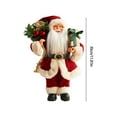 thumbnail image 3 of ​12 Inch Santa Claus Figurine - Premium Cloth Tabletop Decor for Office, Window Display, and Festive Home Scene Setting​​ red, 3 of 7