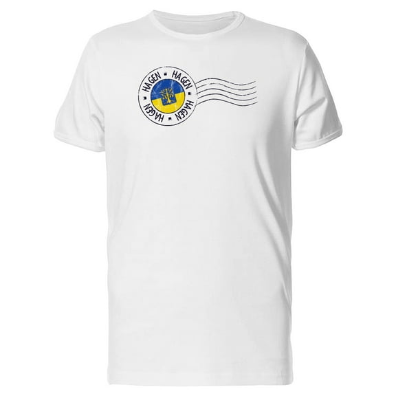 Hagen Grunge Postal Flag Tee Men's -Image by Shutterstock