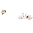 thumbnail image 1 of Figuras De Cisne En Miniatura Para Sofá De Madera, Casa De Muñecas, Artesanía, Muebles De Simulación, Juguete, Esculturas De Resina, Adorno Para Tarta, Hogar, Pareja, Figuras De Pájaros,, 1 of 8