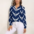 thumbnail image 3 of United States Air Force Logo, White Graphic Long Sleeve Blouse Woman Streetwear Casual Shirts Summer Oversize Woman Streetwear Clothing Birthday Present, 3 of 7